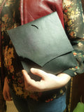 Exotic leather clutch